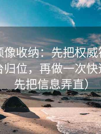 蘑菇视频像收纳：先把权威符号是不是在站台归位，再做一次快速标注（先把信息弄直）