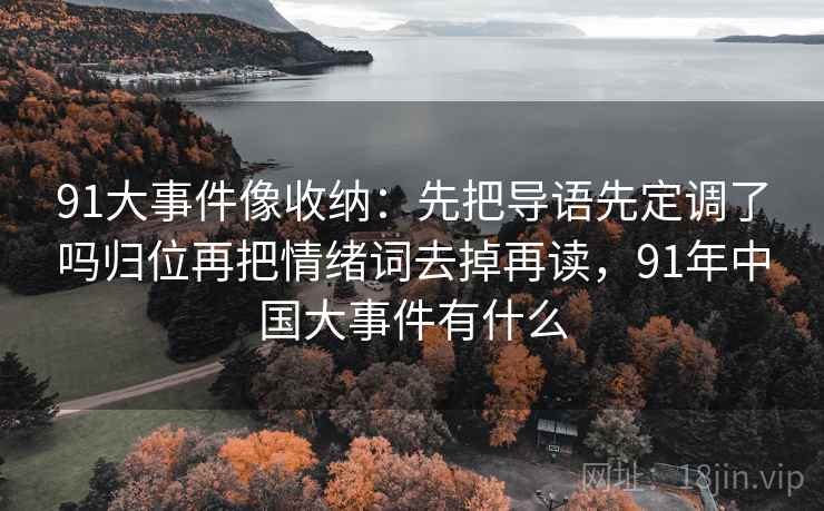 91大事件像收纳：先把导语先定调了吗归位再把情绪词去掉再读，91年中国大事件有什么