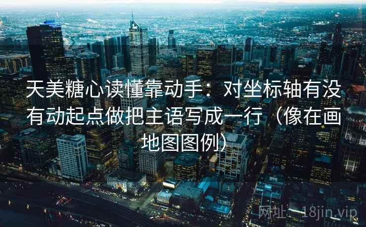 天美糖心读懂靠动手：对坐标轴有没有动起点做把主语写成一行（像在画地图图例）